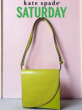 Kate Spade Saturday 2 Way Lime Green Crossbody Bag EUC